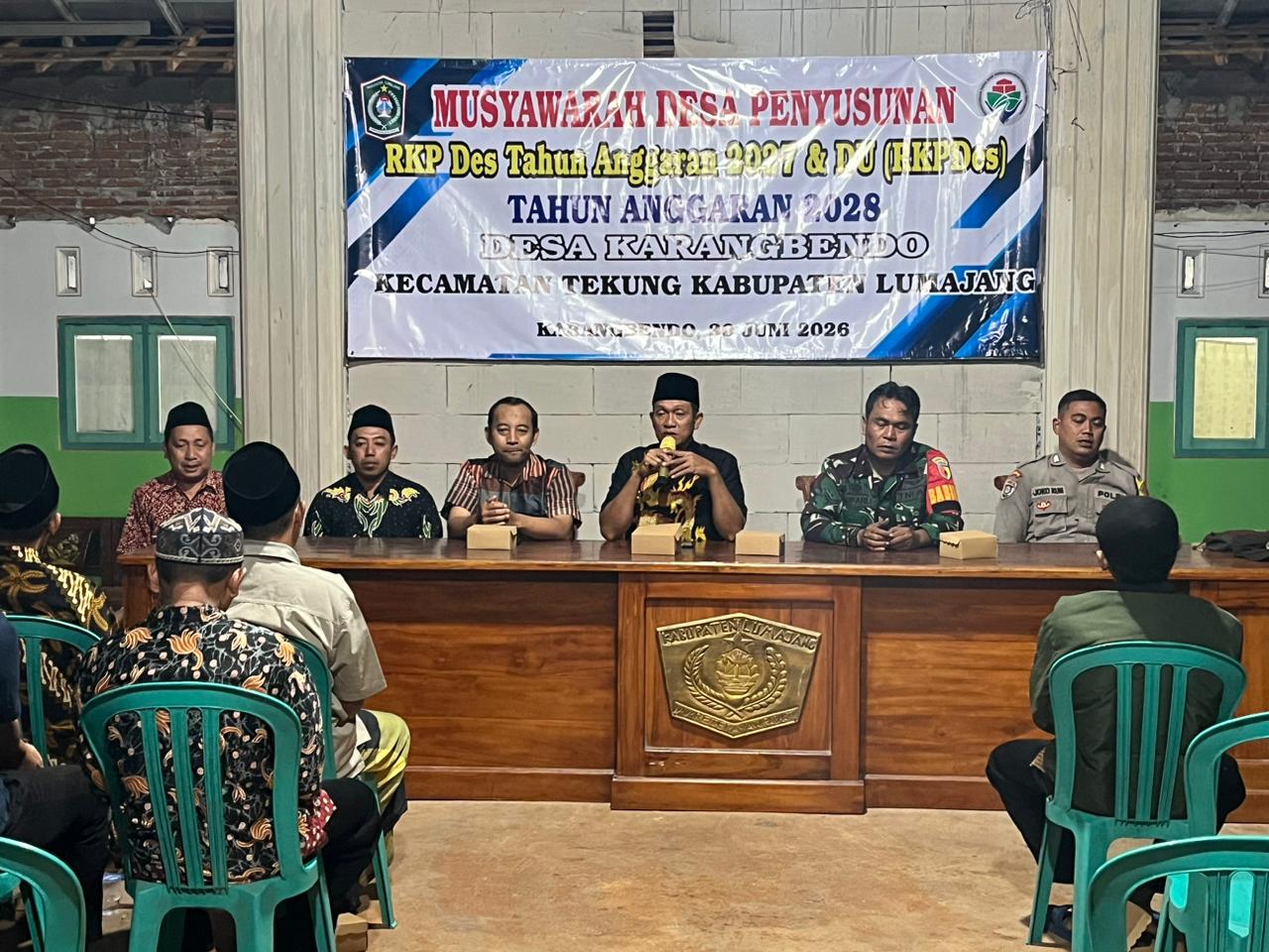 Bhabinkamtibmas Karangbendo Hadiri Musdes Penyusunan RKPDesa 2027-2028, Perkuat Sinergi dan Kamtibmas