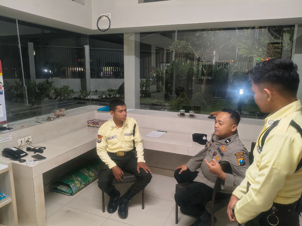 Patroli Dialogis, Polsek Sukodono Berikan Pesan Kamtibmas Kepada Security PT. Djarum