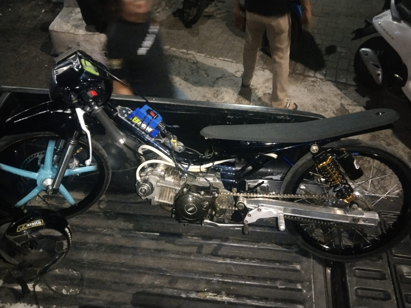 Respon Cepat Laporan Call Center 110 , Polres Malang Amankan Belasan Motor Balap Liar di Pakis