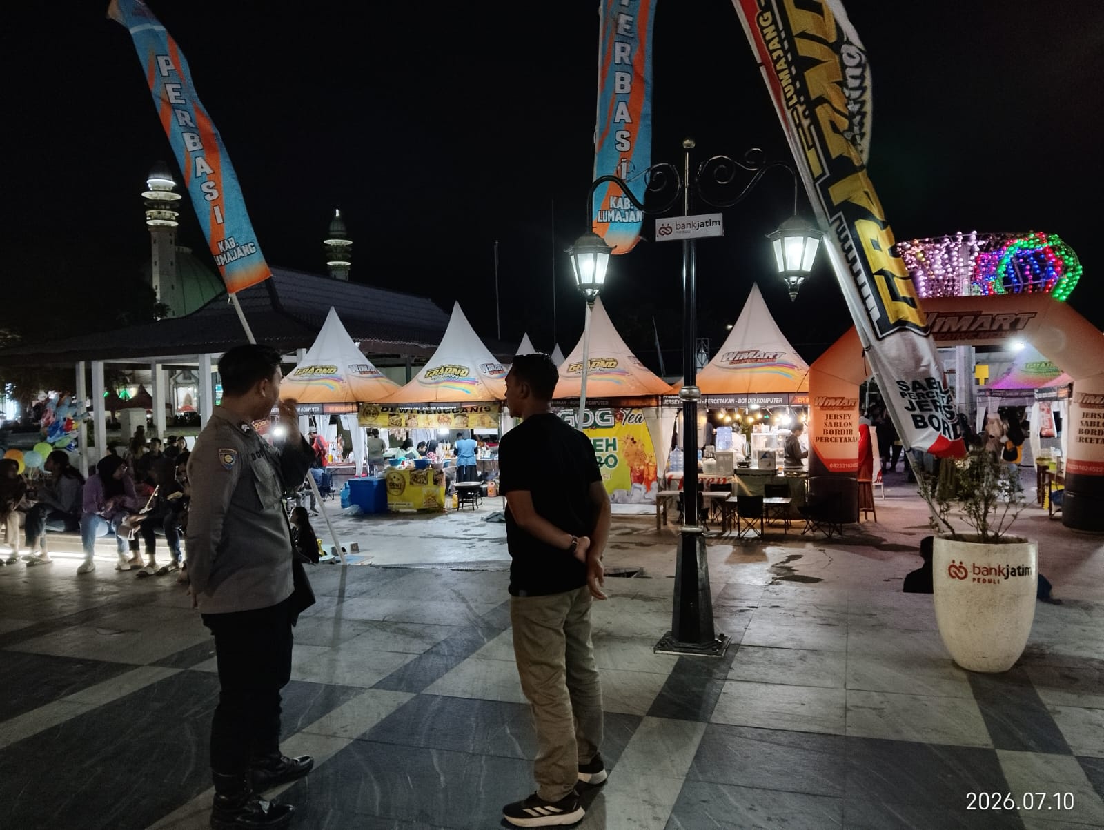 Polsek Lumajang Kota Amankan Kejuaraan Basket 3x3 di Sport Station Alun-alun, Ratusan Peserta Bertanding Lancar