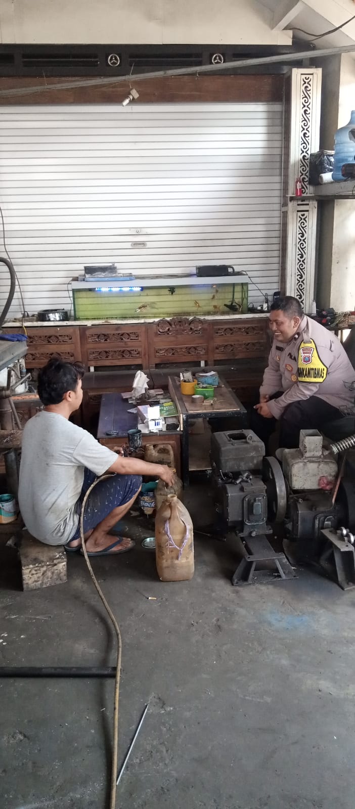 Bhabinkamtibmas Sambangi Warga Binaan, Berikan Imbauan Kamtibmas