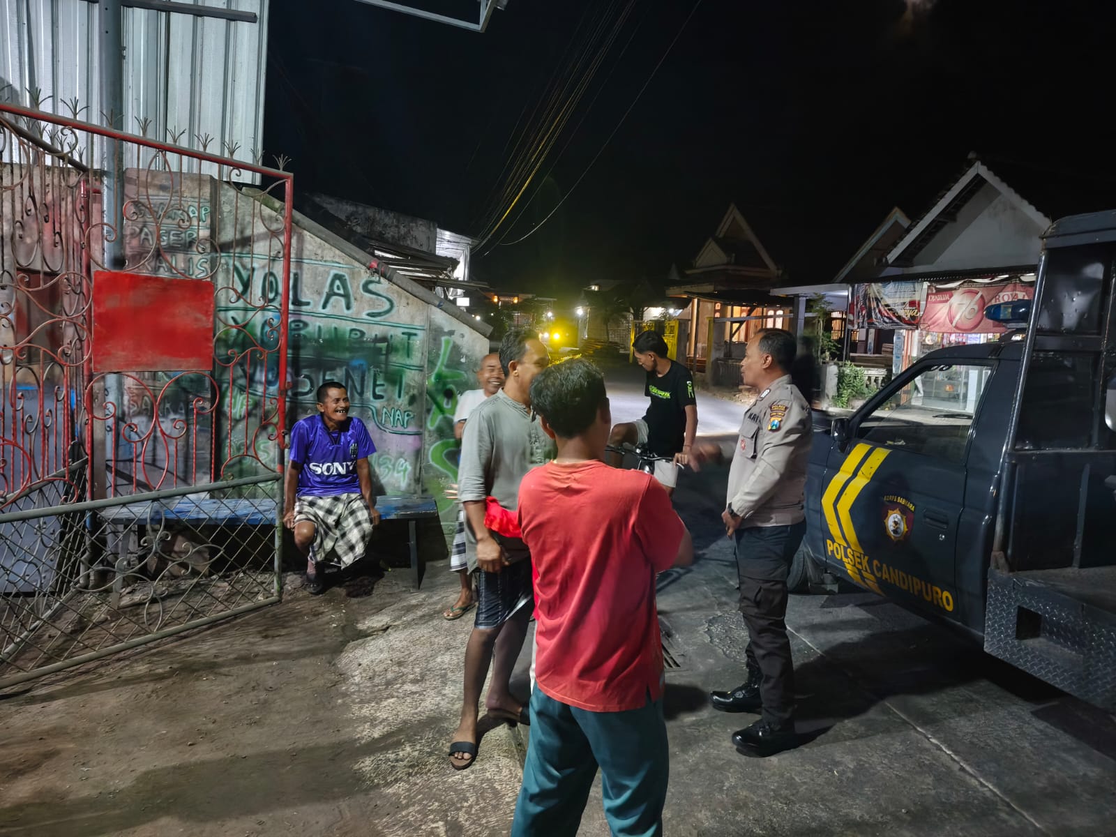 Polisi Intensifkan Patroli Malam di Candipuro, Antisipasi Kriminalitas hingga Perkuat Dialog dengan Warga