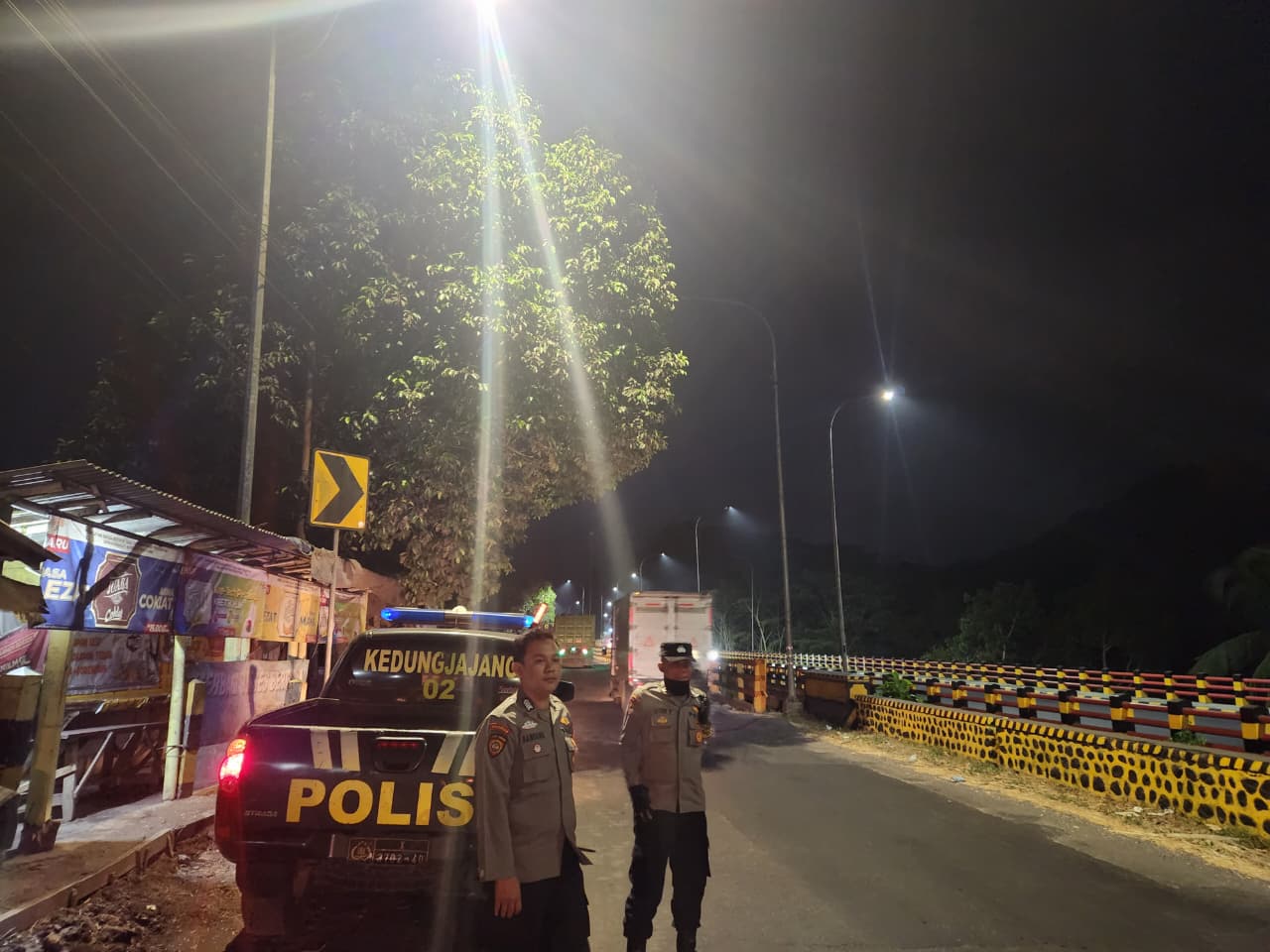 Patroli Blue Light Polsek Kedungjajang Antisipasi 3C, Sasar Sejumlah Titik Rawan Kriminalitas