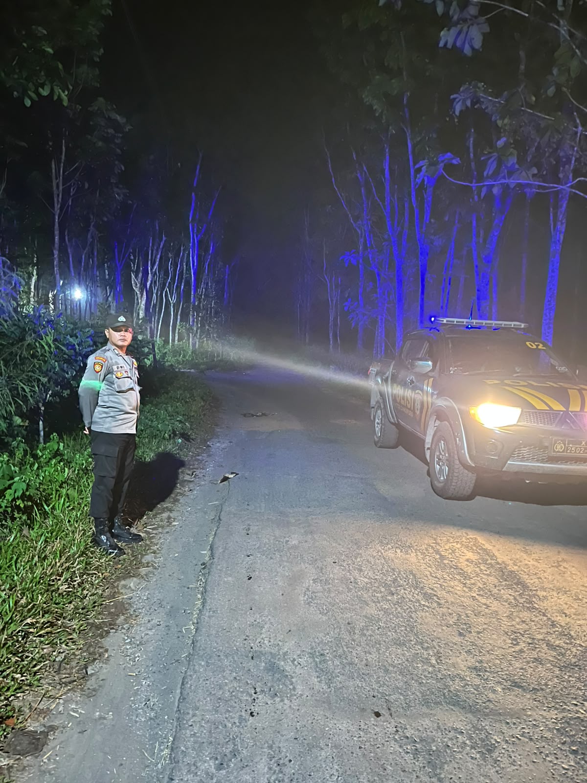 Patroli Malam Polsek Candipuro Wujudkan Situasi Kamtibmas Aman dan Kondusif