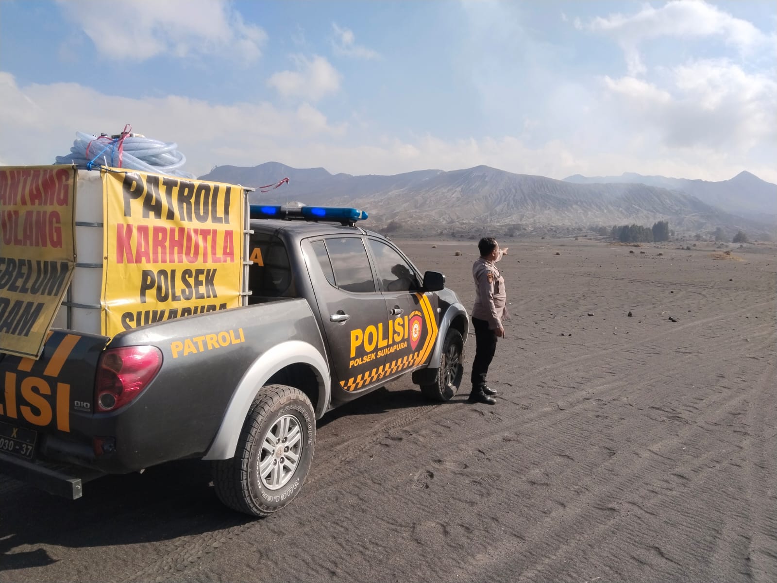 Cegah Karhutla, Polres Probolinggo Intensifkan Patroli di Kawasan Wisata Gunung Bromo